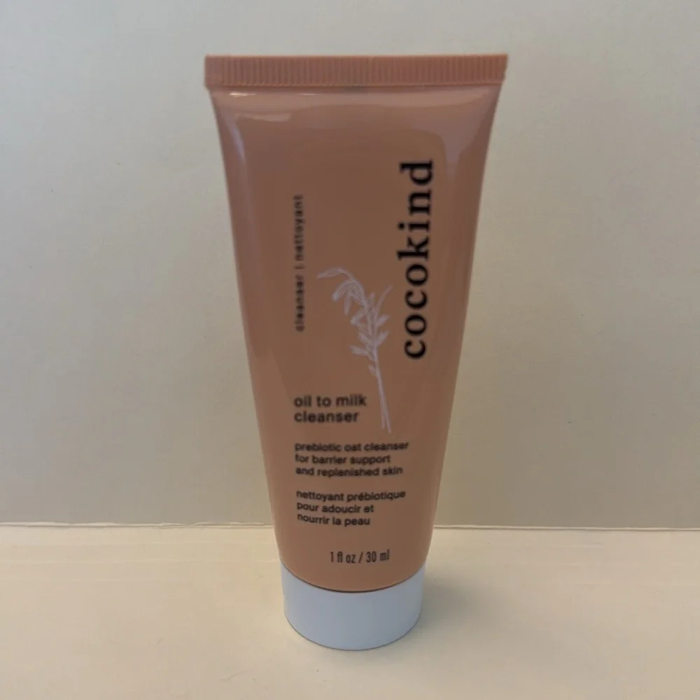 COCOKIND Oil to Milk Gentle Oat Cleanser Travel Size 1oz NIP Sealed